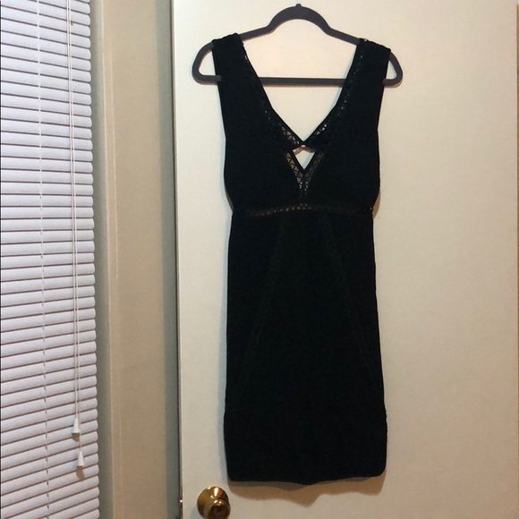 Free People Black bodycon stretch dress NWOT - Picture 3 of 8